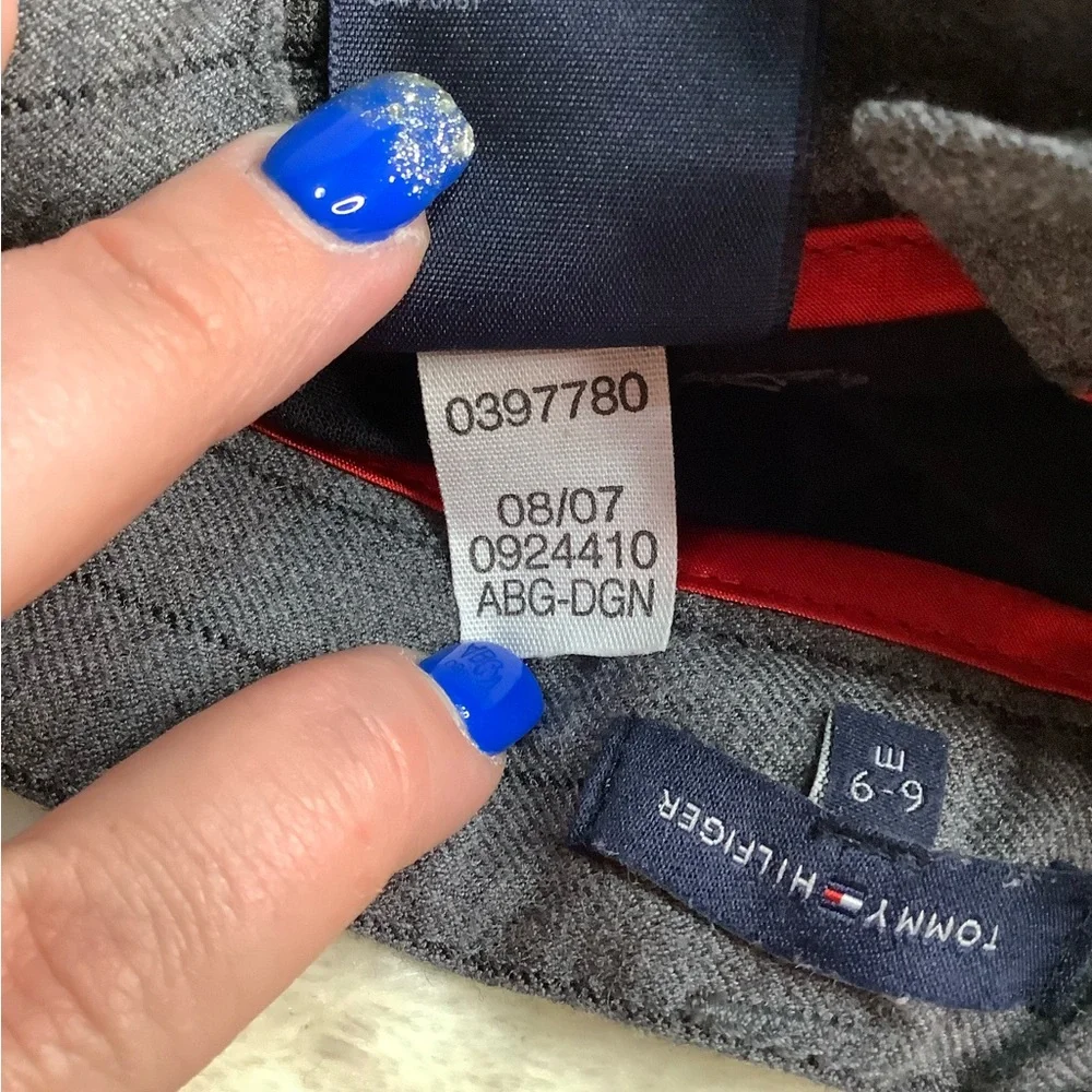 Tommy Hilfiger Gray Formal Pants Size 6M to 9M 6-9M 👶🏼 - Picture 9 of 9